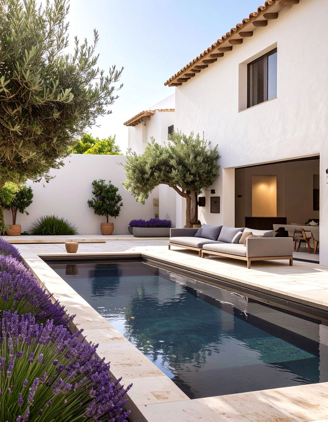 The Modern Mediterranean Courtyard - 30 big backyard ideas