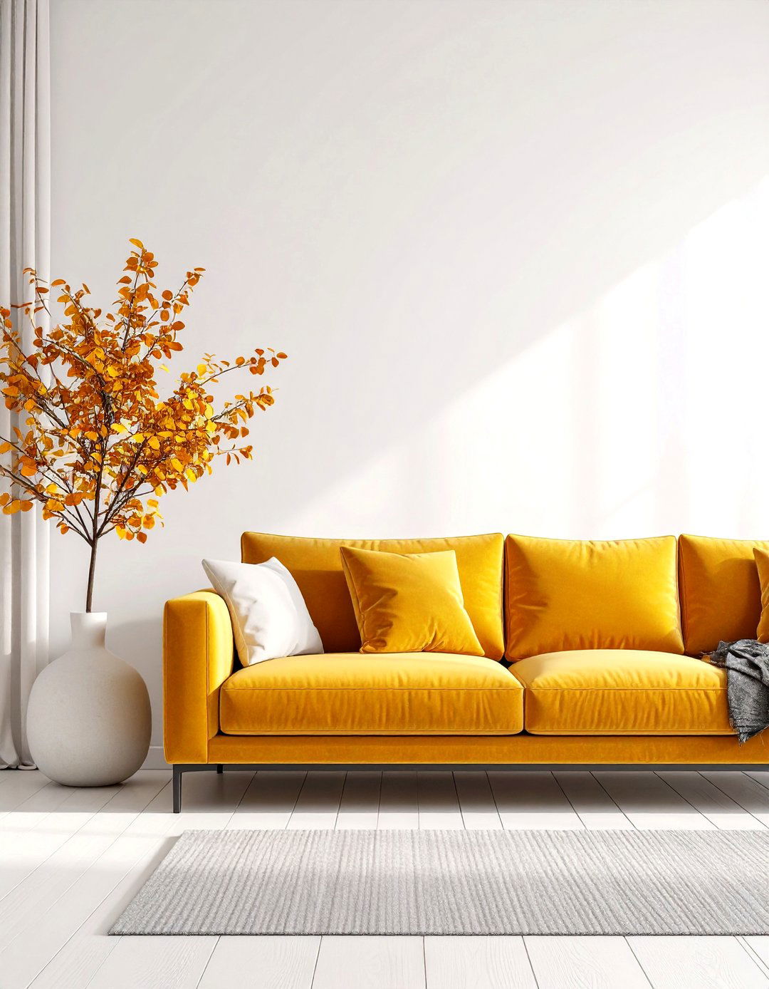 The Modern Minimalist Autumn Living Room - 30 living room fall decor ideas