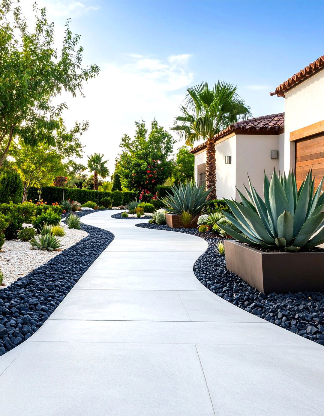 The Modern Minimalist Concrete Driveway - 30 driveway landscape ideas