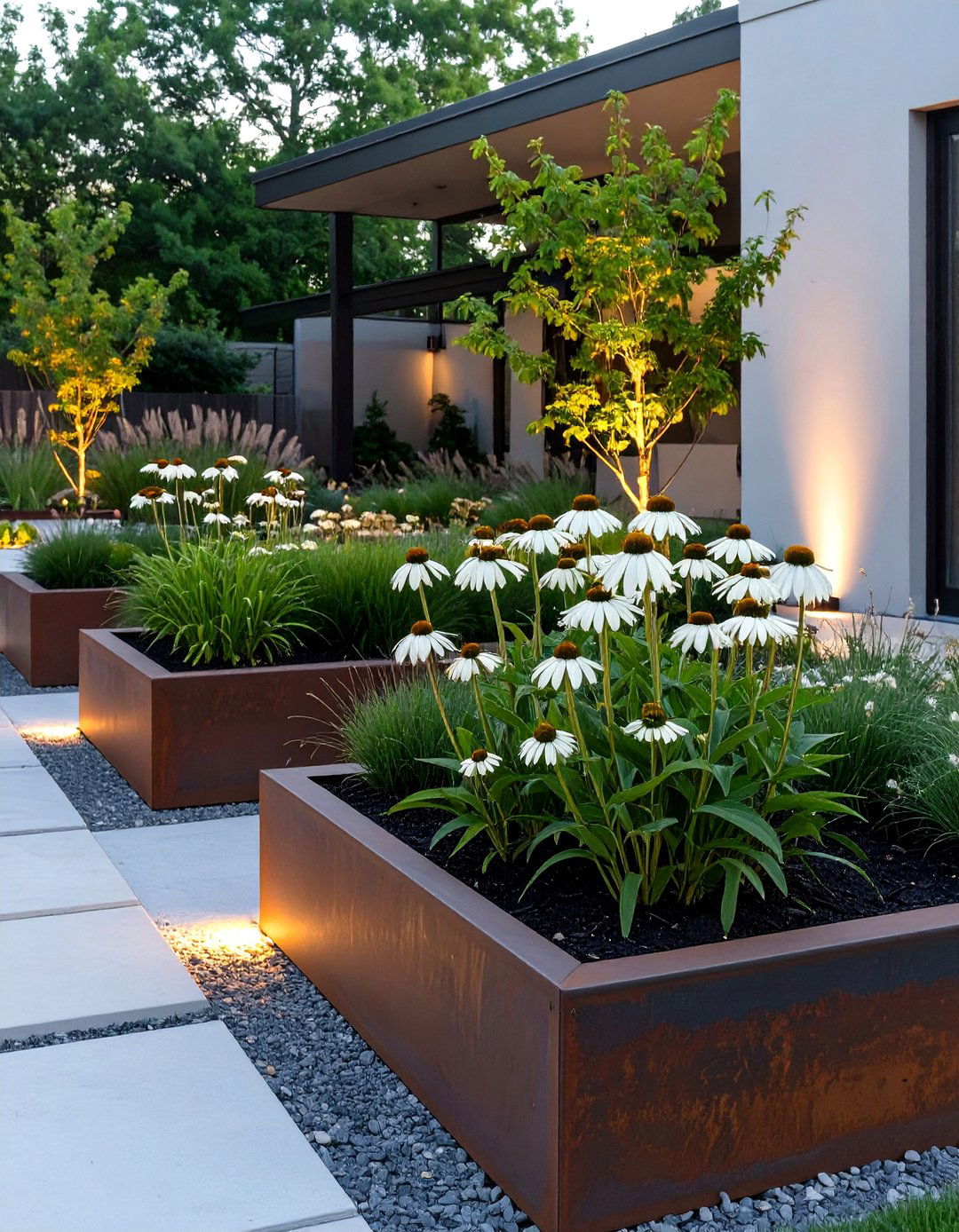 The Modern Minimalist Coneflower Garden - 30 coneflower garden design ideas