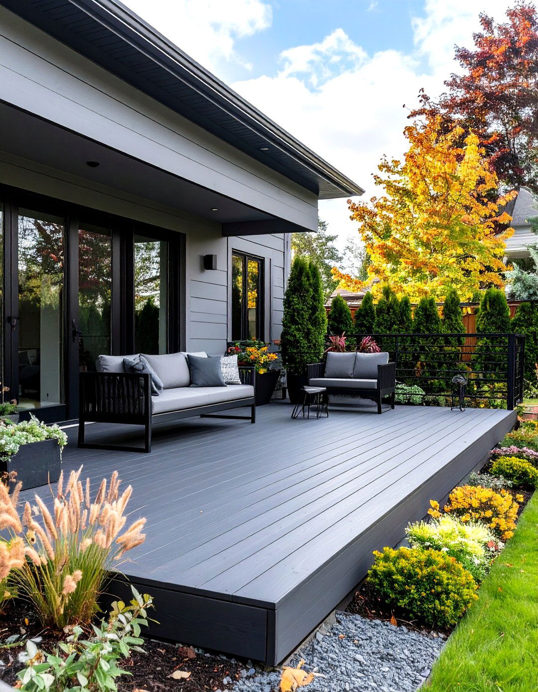 The Modern Minimalist Entry Deck - 30 front porch deck ideas