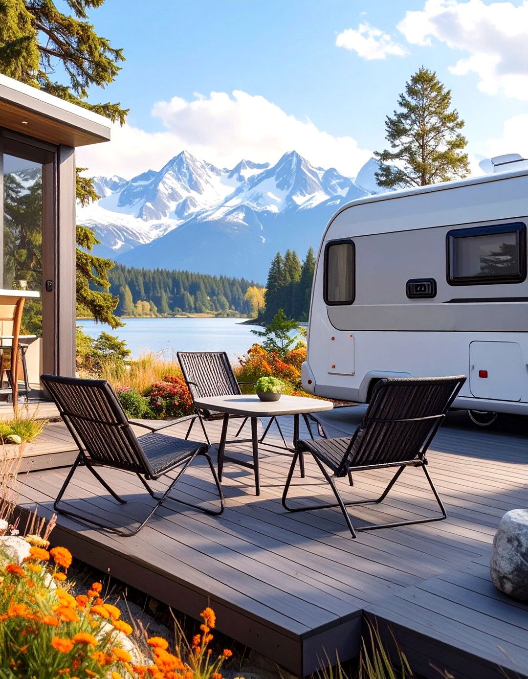 Picture of 30 Functional DIY Camper Deck Ideas for Easy Camping - We Love Home Blog