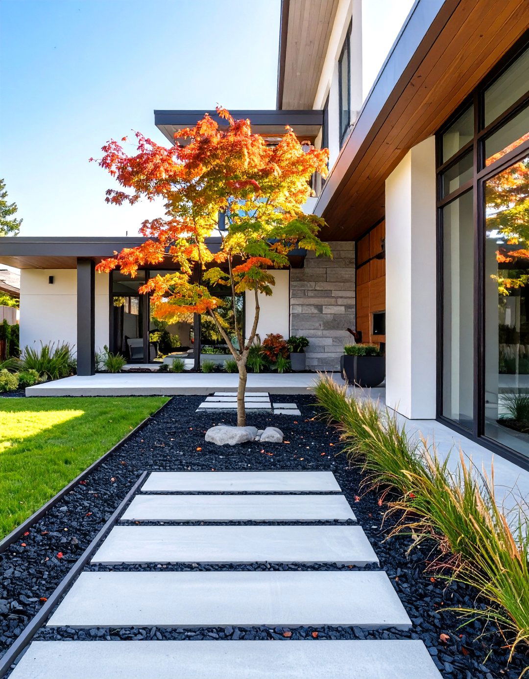 The Modern Minimalist Front Yard - 30 curb appeal front yard landscaping ideas