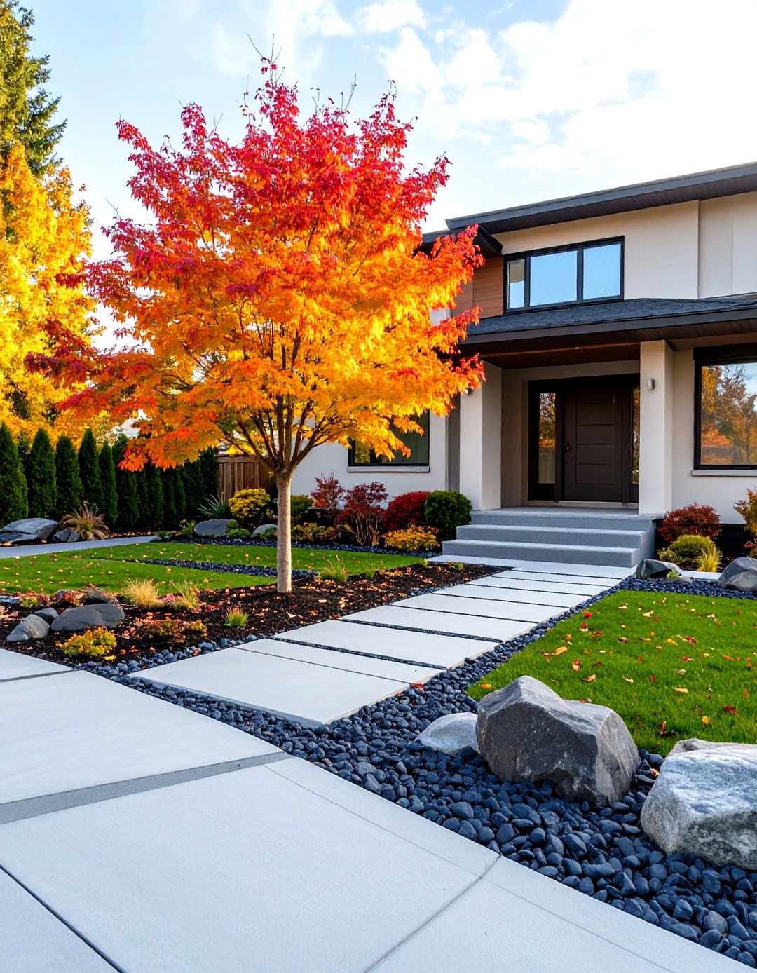 The Modern Minimalist Front Yard - 30 front house landscaping ideas