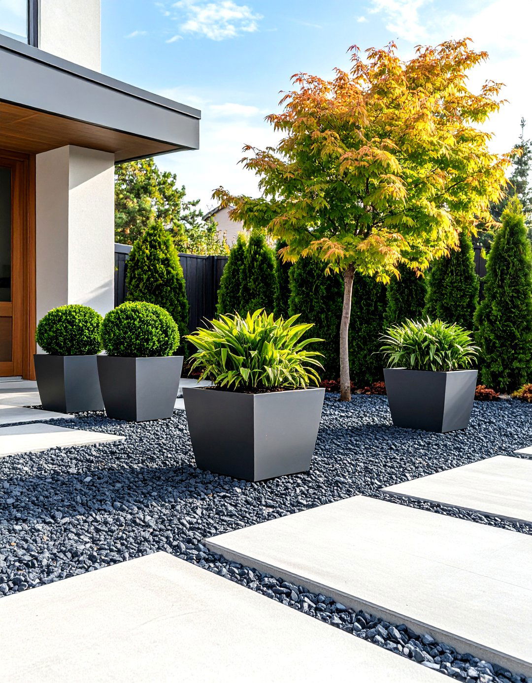 The Modern Minimalist Front Yard - 30 front yard landscape ideas