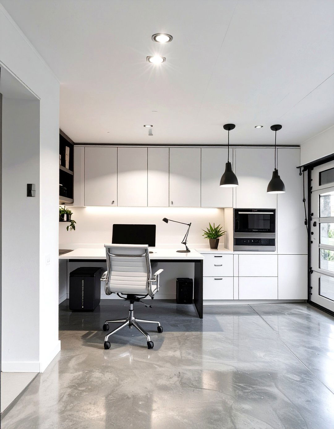 The Modern Minimalist Home Office - 30 garage extension ideas