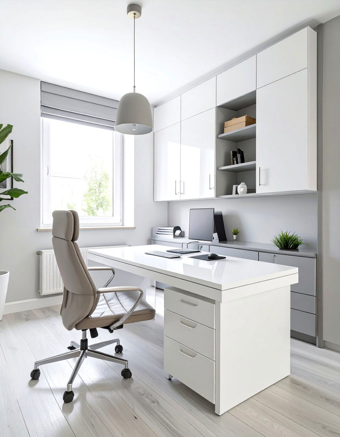 The Modern Minimalist Home Office - 30 masculine home office ideas