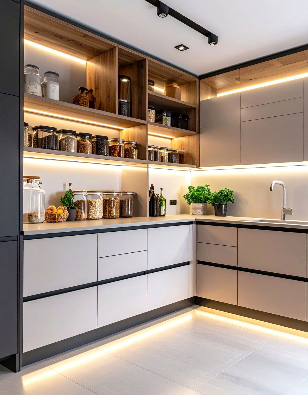 The Modern Minimalist Kitchen Pantry - 30 kitchen pantry designs pictures