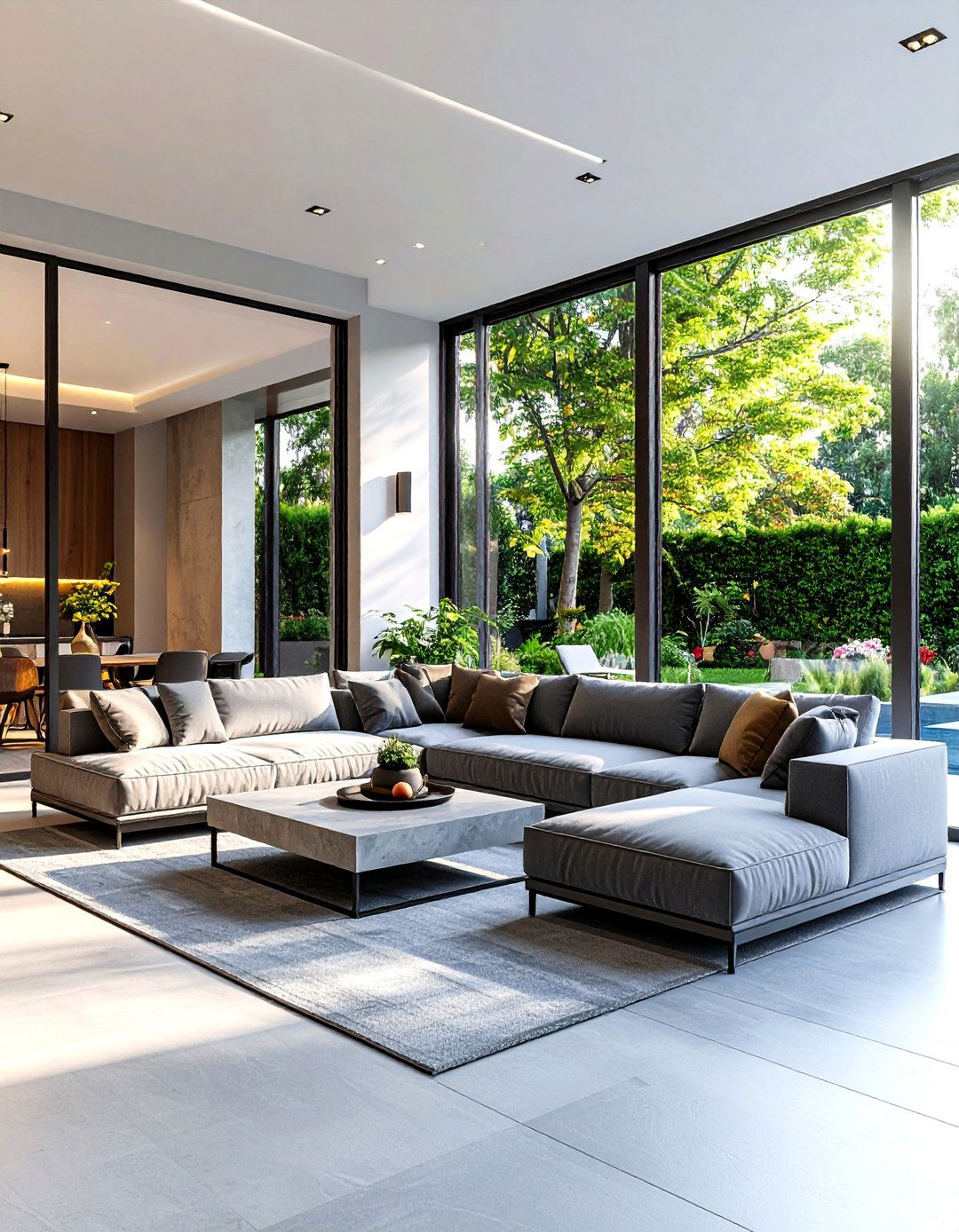 The Modern Minimalist Lounge - 30 enclosed patio ideas