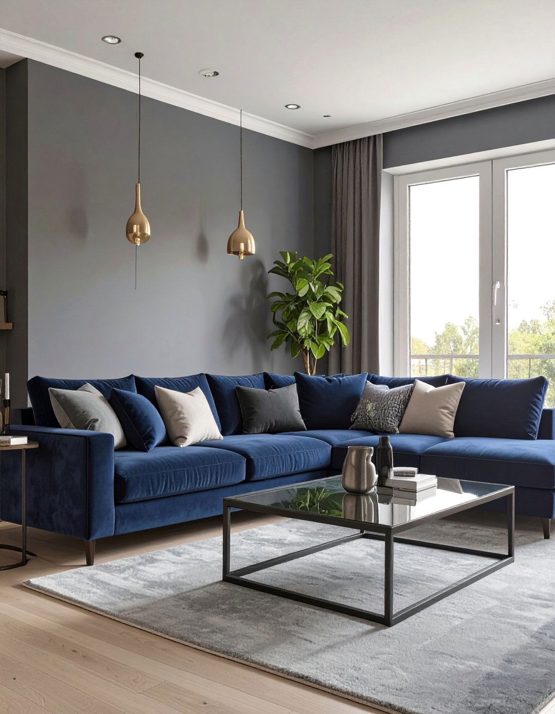 30 Blue and Grey Living Room Ideas for Modern Homes - We Love Home Blog