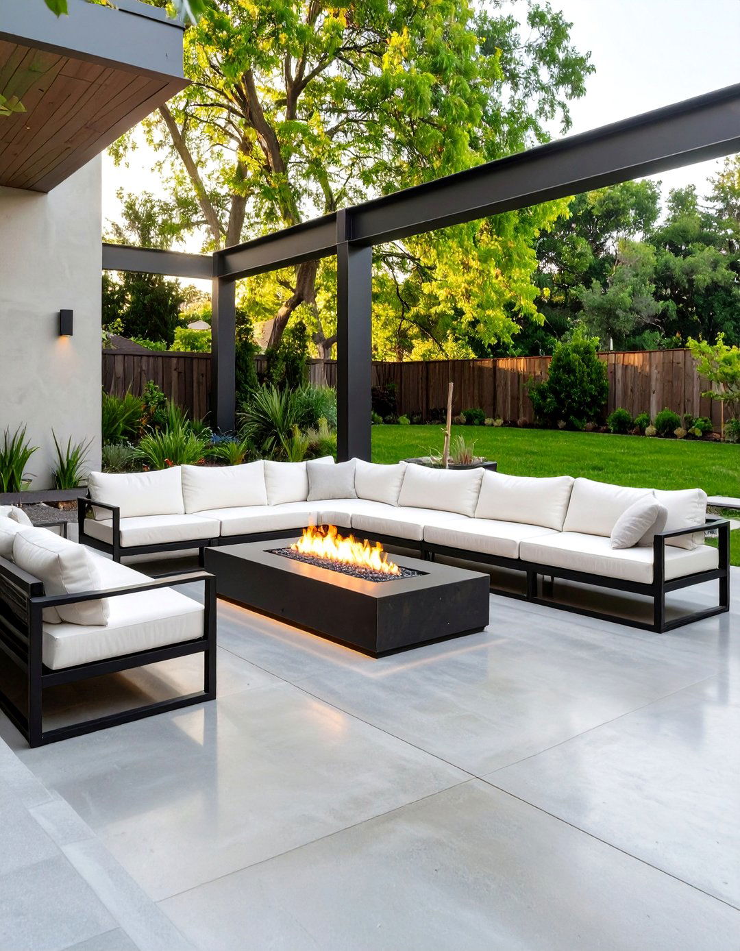 The Modern Minimalist Patio - 30 ai outdoor entertaining space ideas