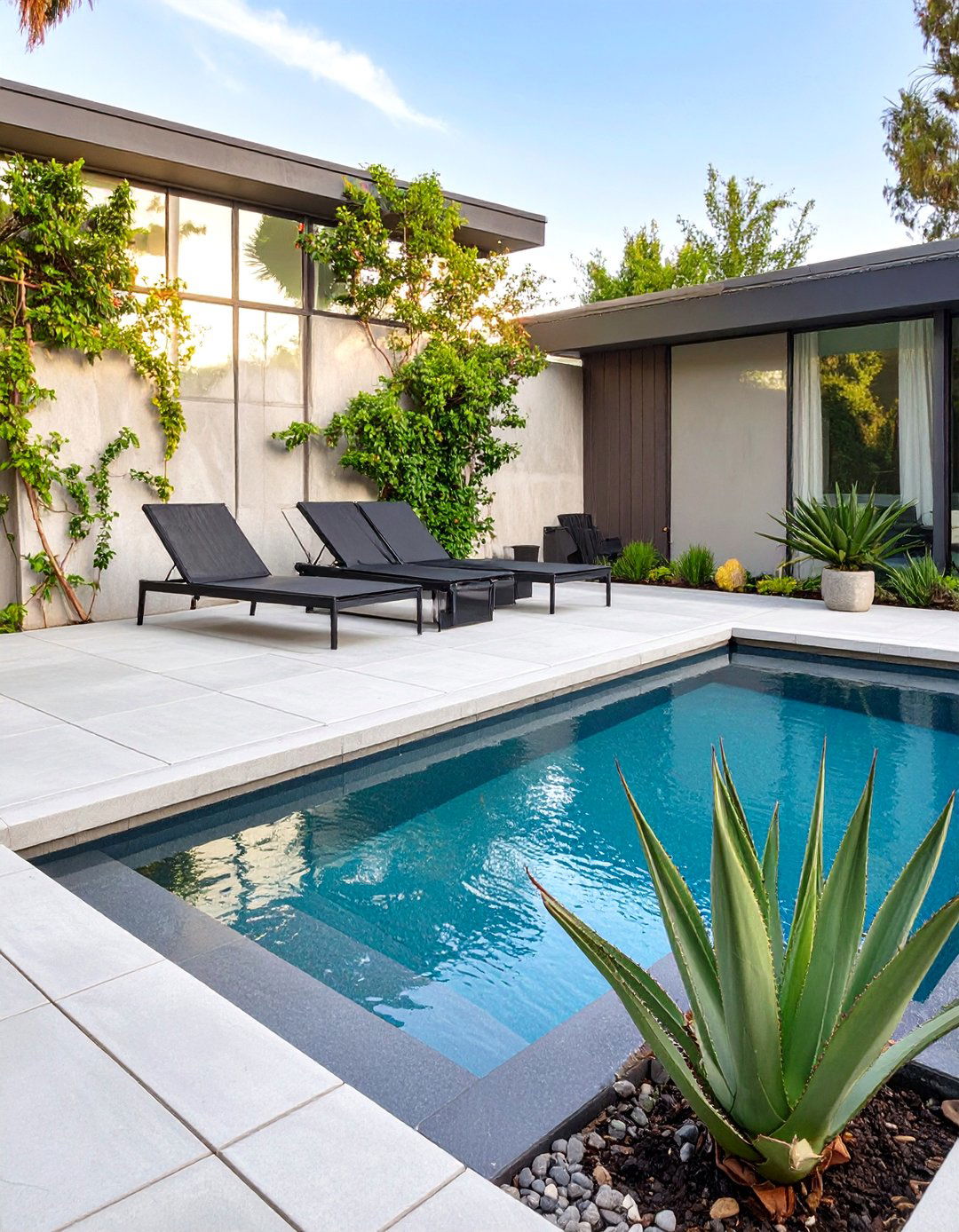 The Modern Minimalist Pool Sanctuary - 30 backyard pool landscaping ideas