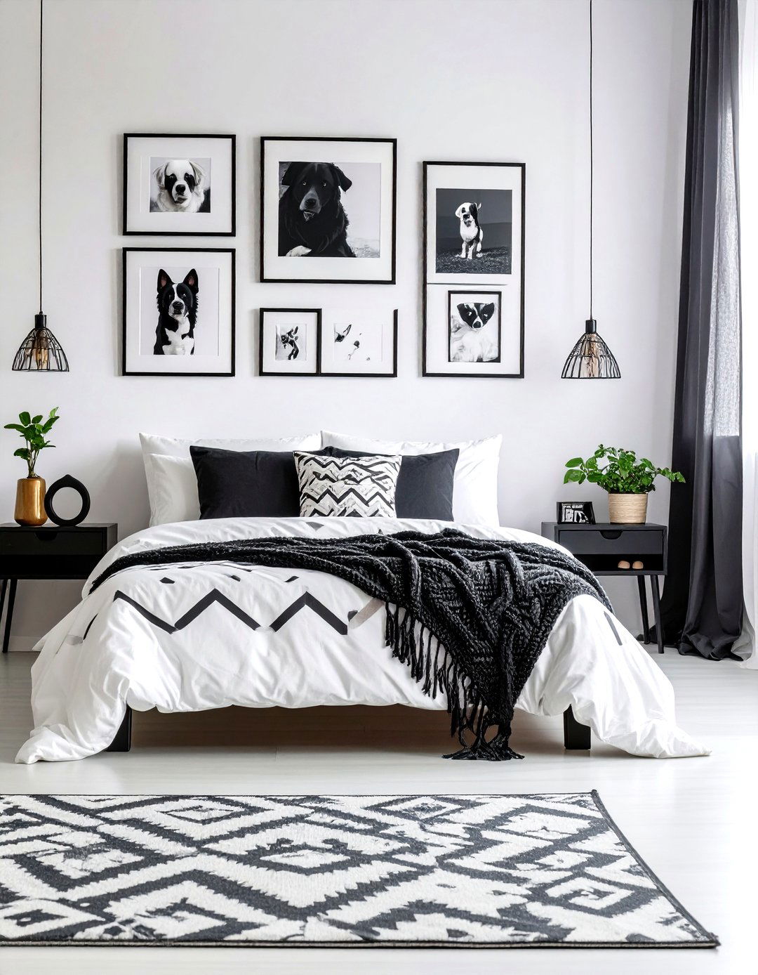 The Modern Monochrome Dog Bedroom - 30 dog bedroom ideas