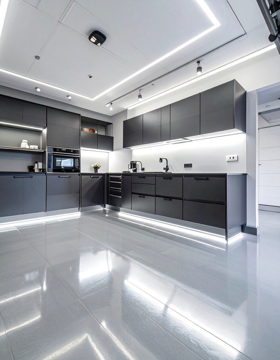 The Modern Monochrome Garage Shop - 30 garage shop ideas