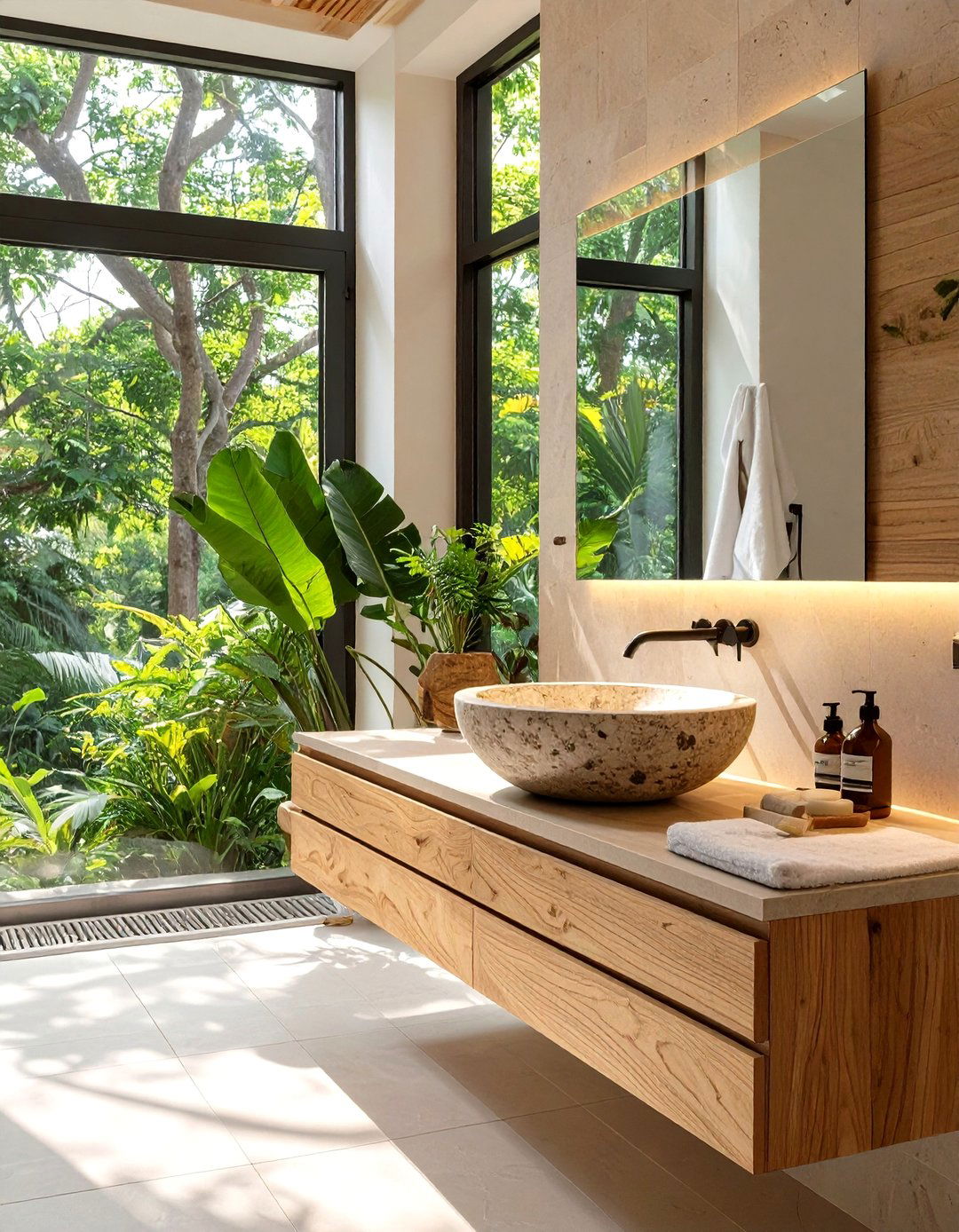 The Modern Organic Bathroom - 30 bathroom decoration ideas