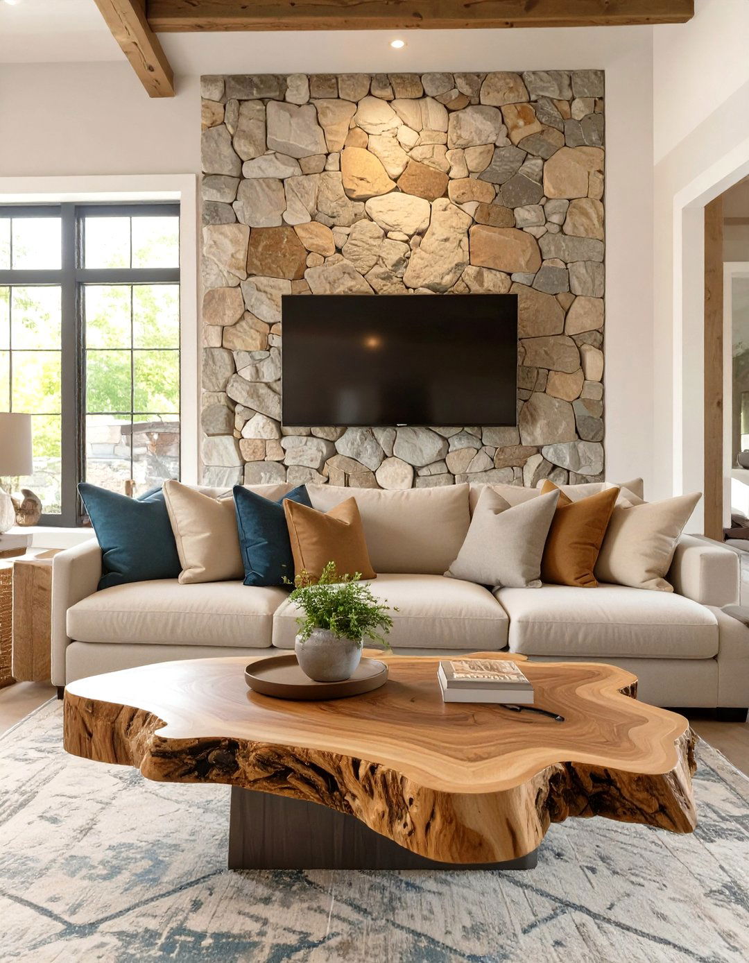 The Modern Rustic Living Room Blend - 30 cozy apartment living room ideas
