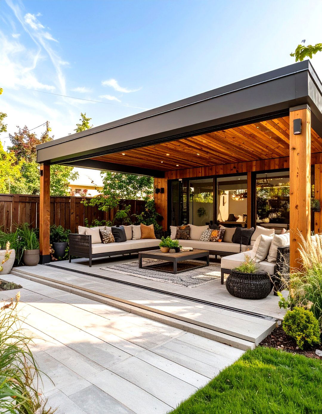 The Modern Shed Turned Patio - 30 covered patio backyard patio ideas