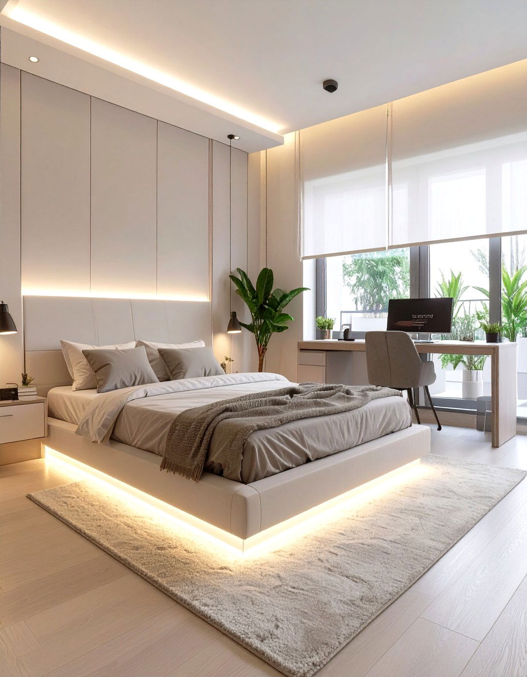 The Modern Tech Focused Bedroom - 30 male bedroom ideas