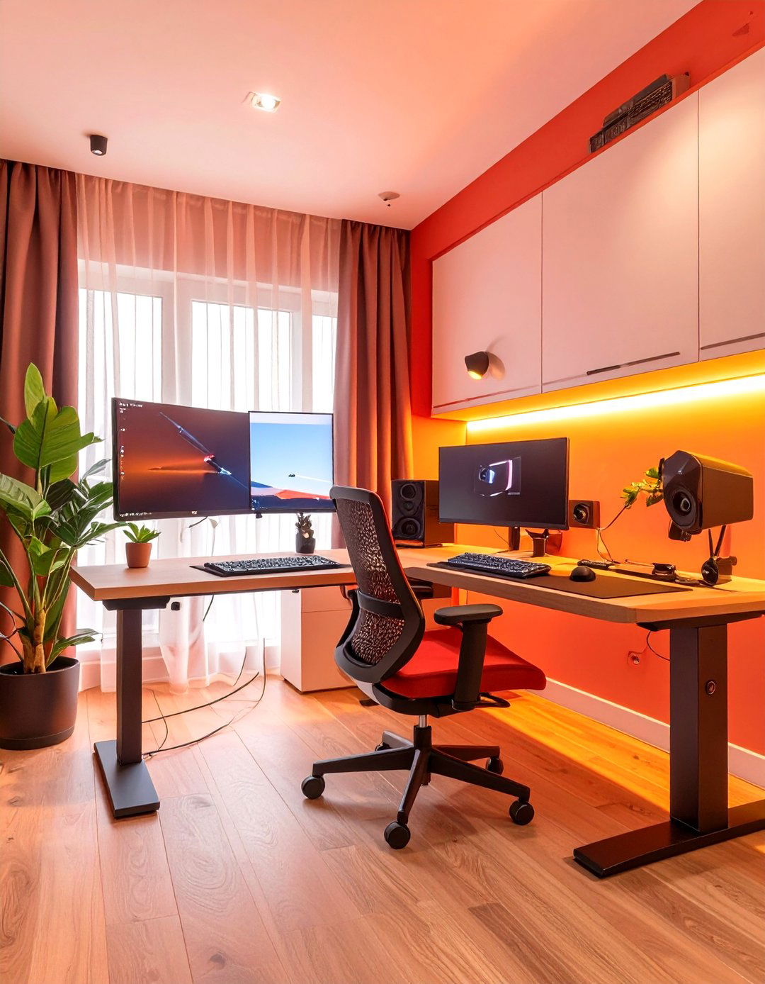 The Modern Tech Focused Home Office - 30 home office furniture ideas