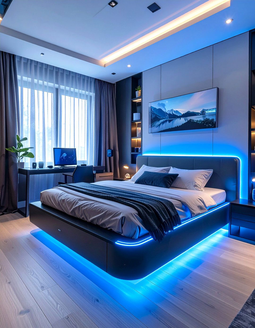 The Modern Tech Savvy Bedroom - 30 guys bedroom ideas