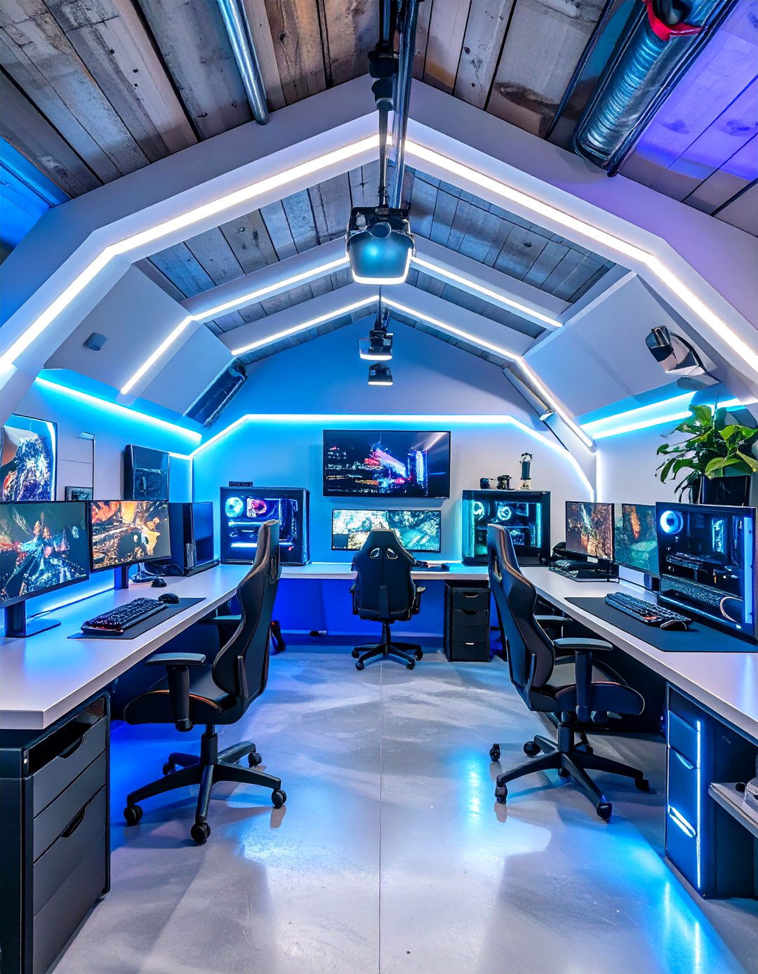 The Modern Tech and Gaming Center - 30 garage hangout ideas