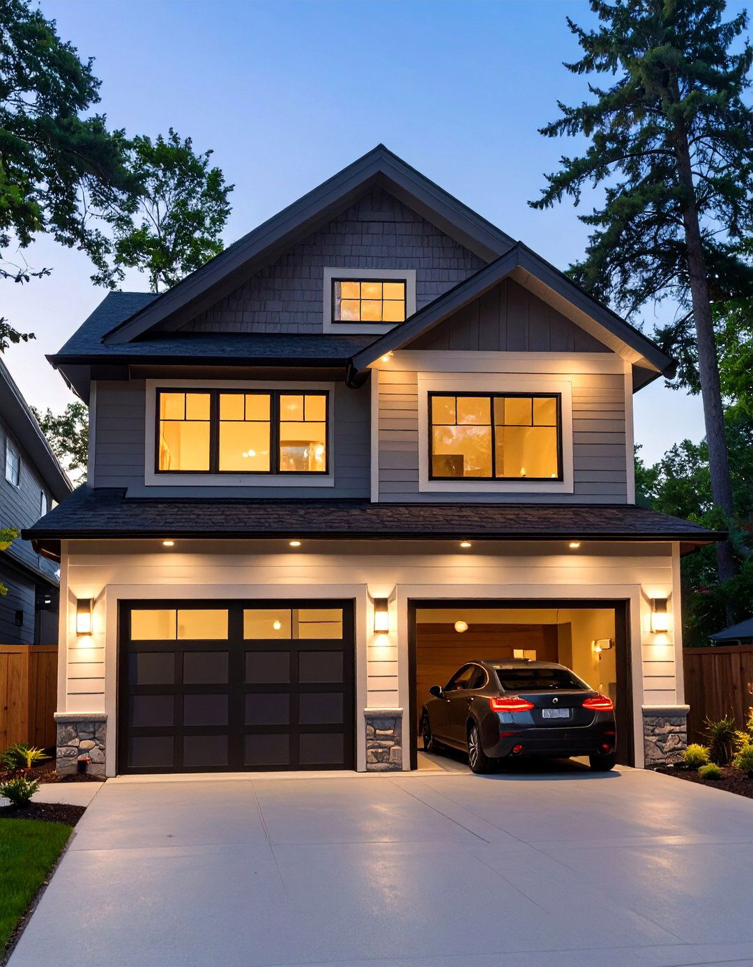 The Modern Two Story Addition - 30 attached garage addition ideas