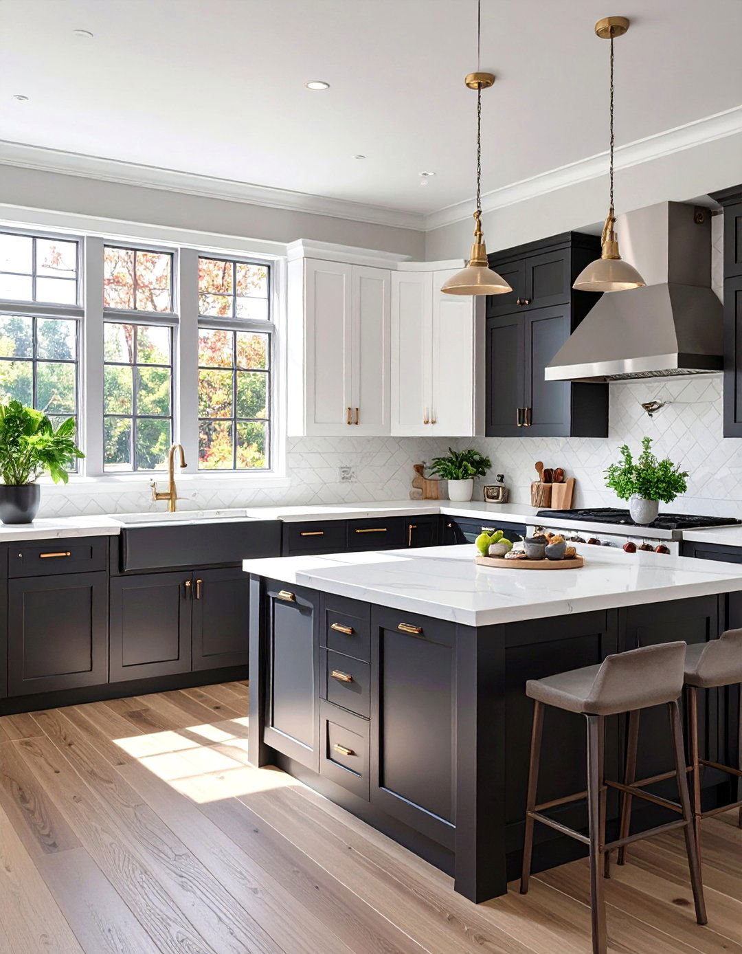 The Modern Two Tone Kitchen - 30 black and white kitchen ideas