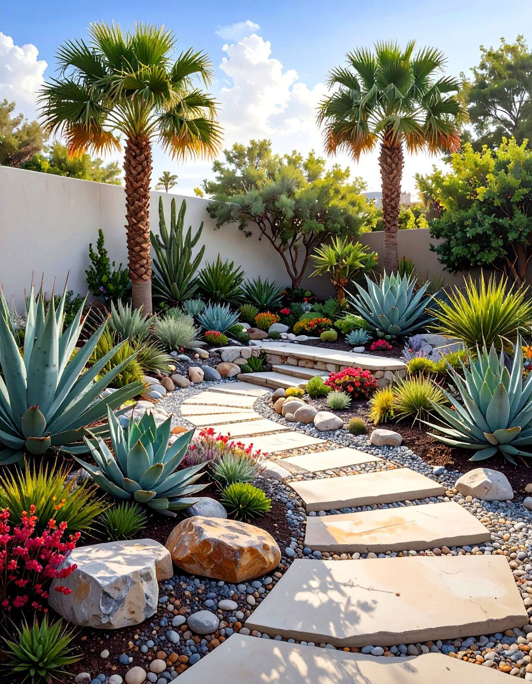 The Modern Xeriscape with Succulents - 30 low maintenance florida landscaping ideas
