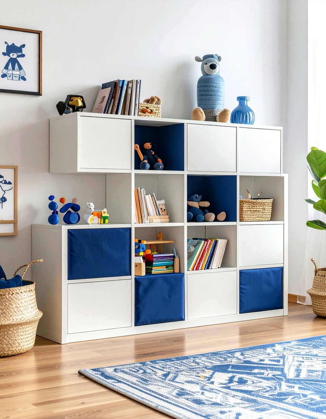 The Modular Cube Storage System - 30 living room toy storage ideas
