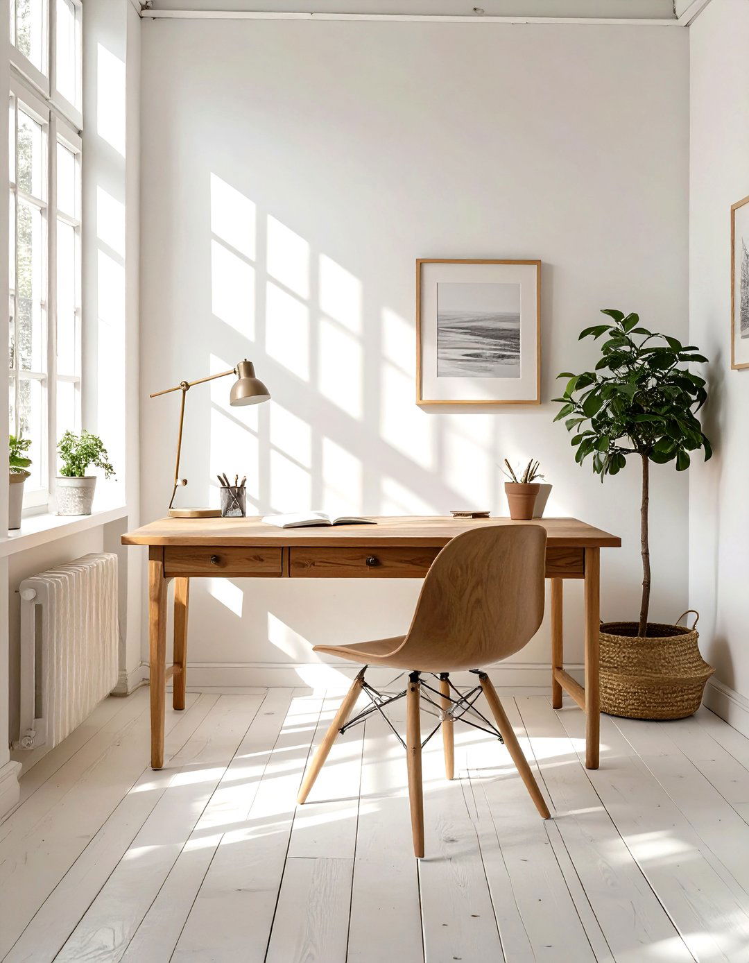 The Monastic Simplicity Home Office - 30 home office interior design ideas