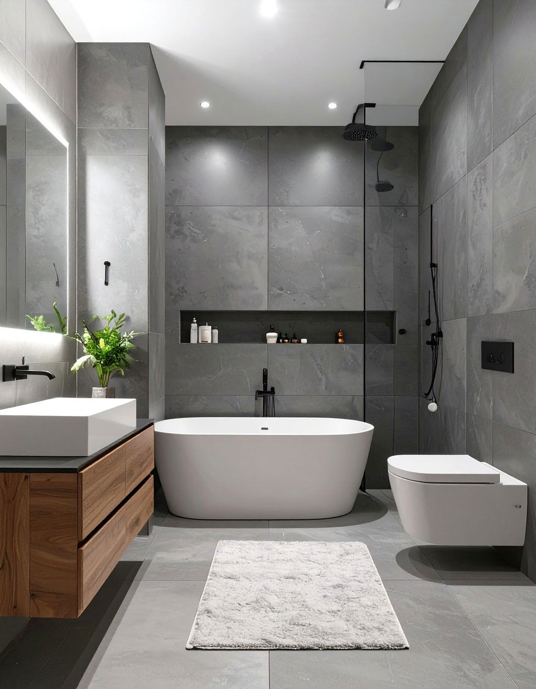 The Monochromatic Bathroom - 30 bathroom update ideas