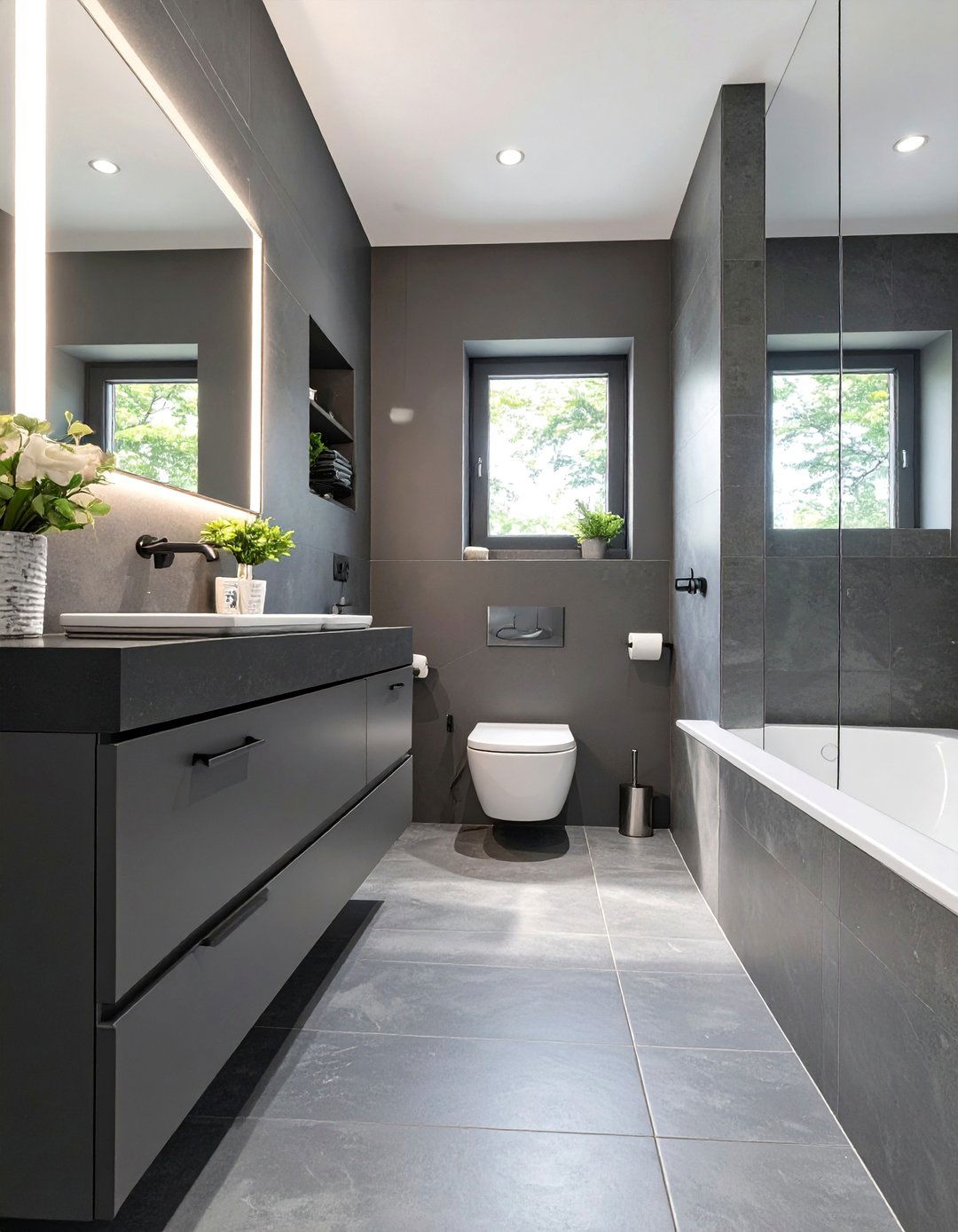 The Monochromatic Bathroom - 30 bathroom decor ideas 2025