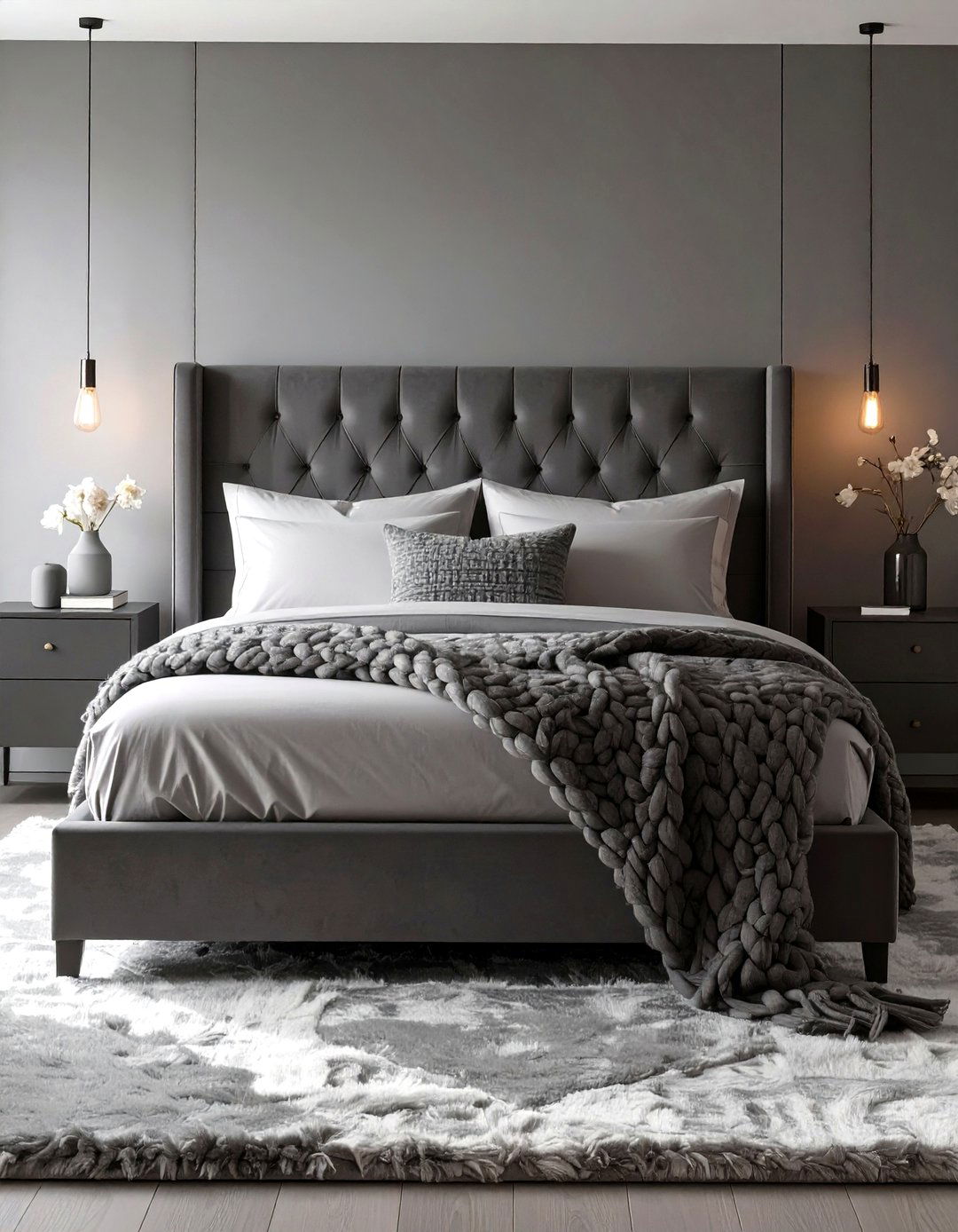 The Monochromatic Bedroom - 30 bedroom picture ideas
