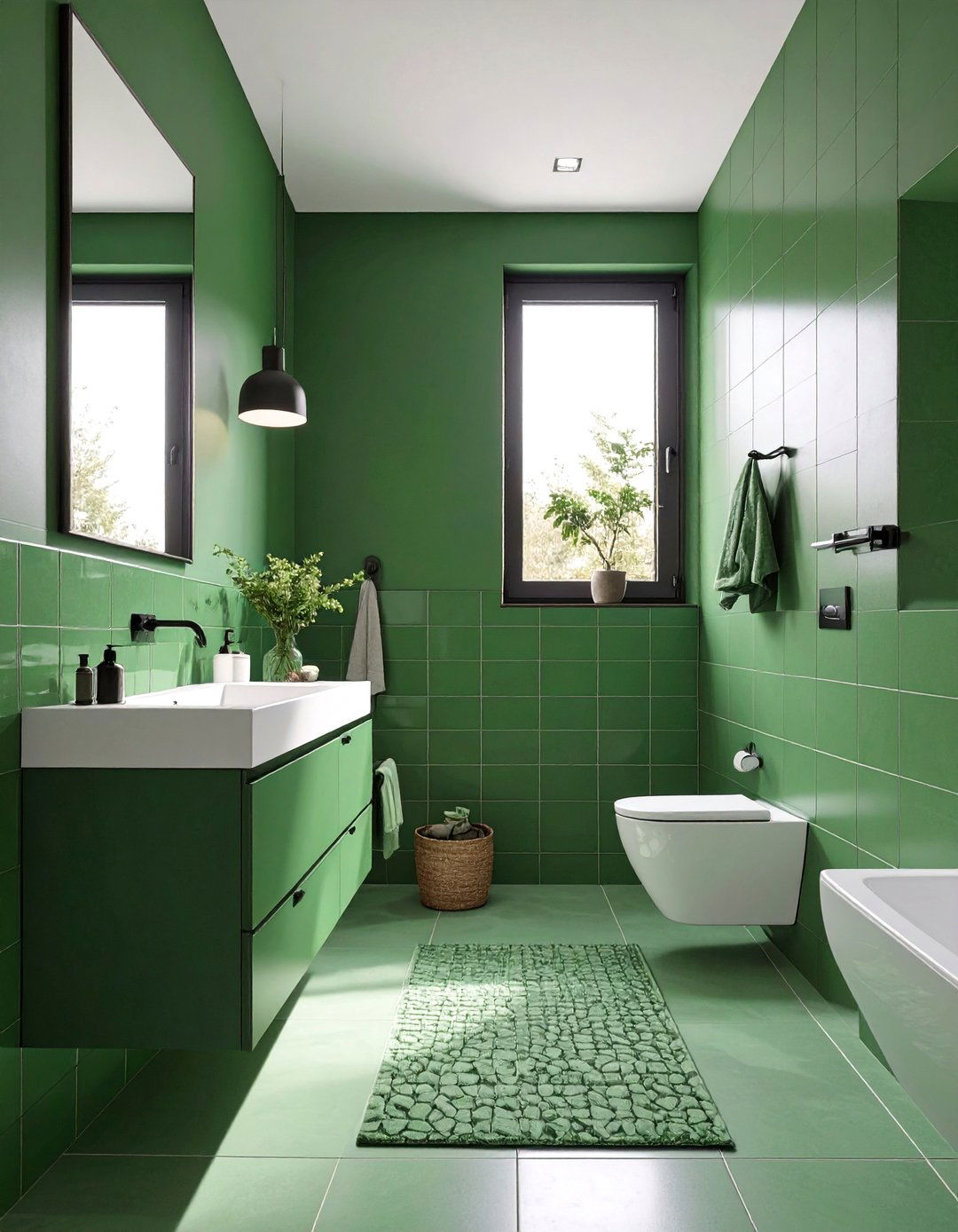 The Monochromatic Color Scheme Bathroom - 30 bathroom trends