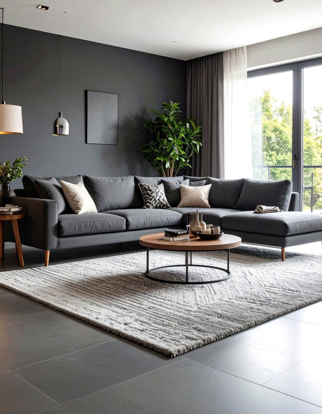 The Monochromatic Contemporary Living Room - 30 living room decoration ideas