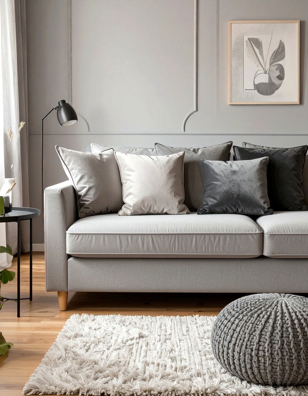 The Monochromatic Elegance Living Room - 30 cute cozy apartment living room decorating ideas