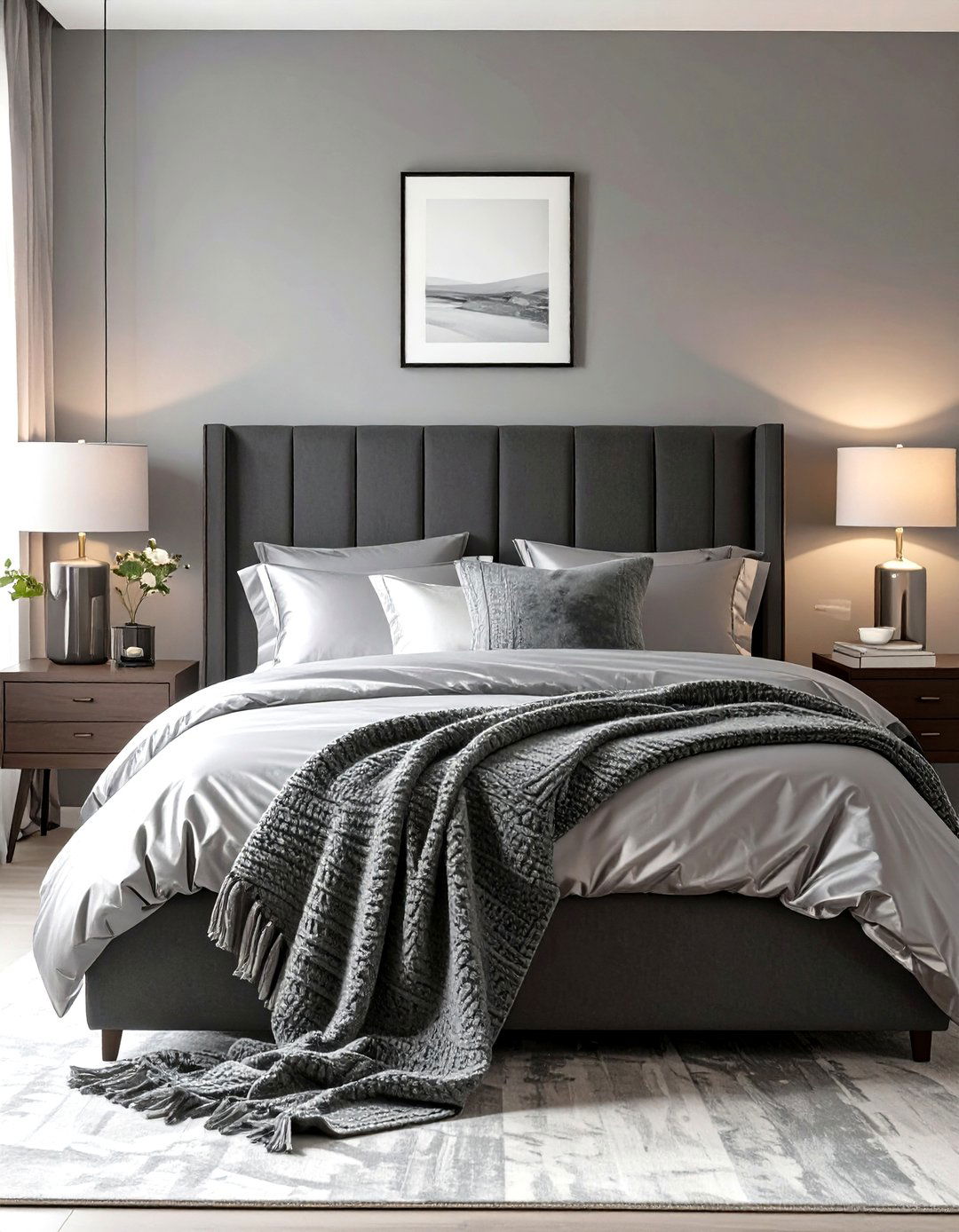 The Monochromatic Gray Bedroom - 30 cozy bedroom ideas