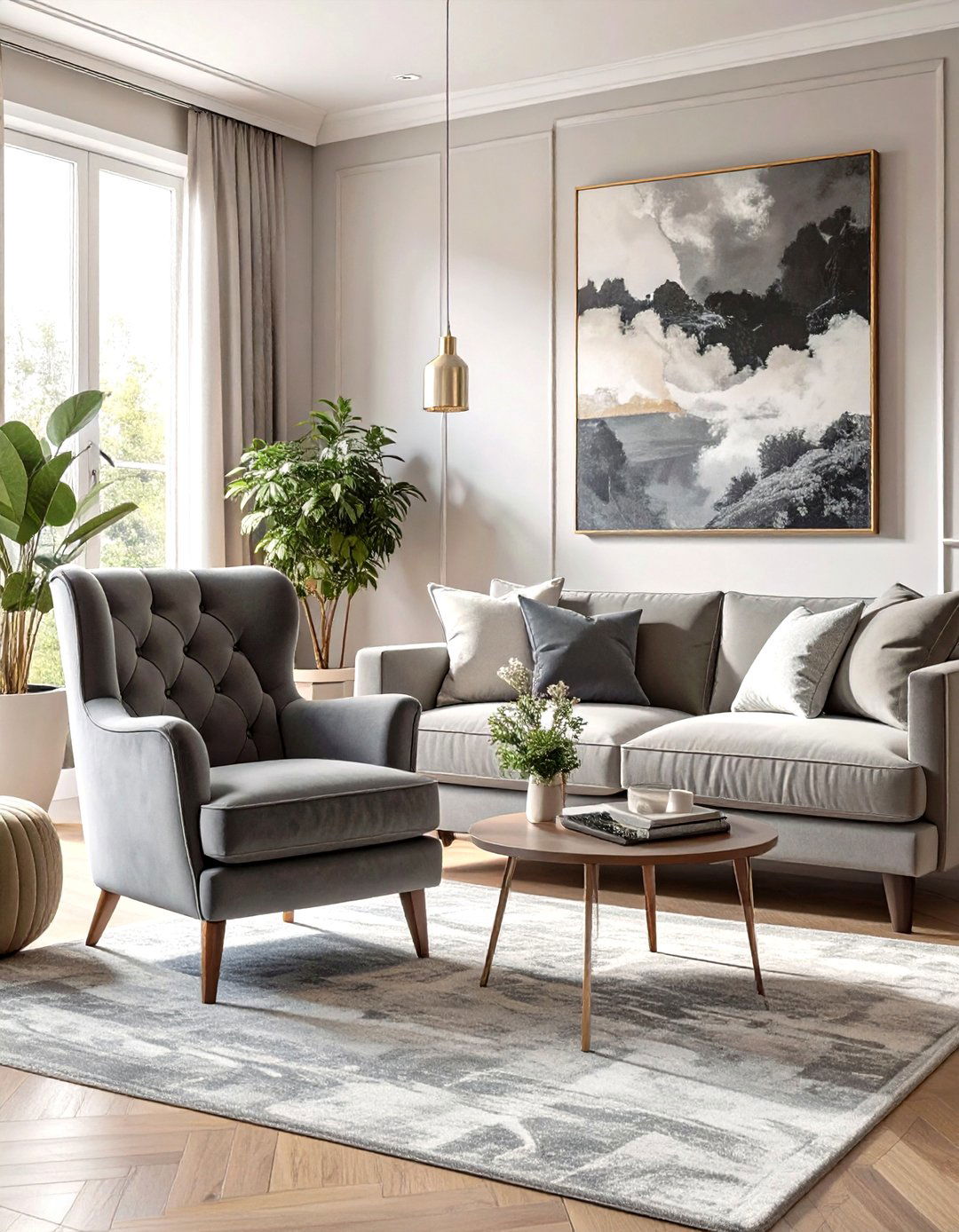 The Monochromatic Gray Living Room - 30 neutral living room ideas