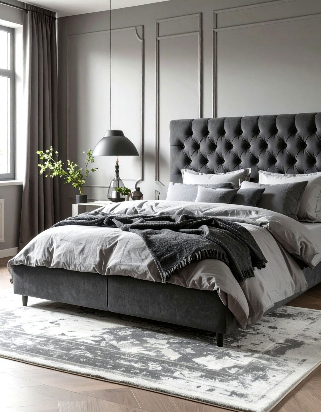 The Monochromatic Grey Bedroom - 30 interior design photography ideas