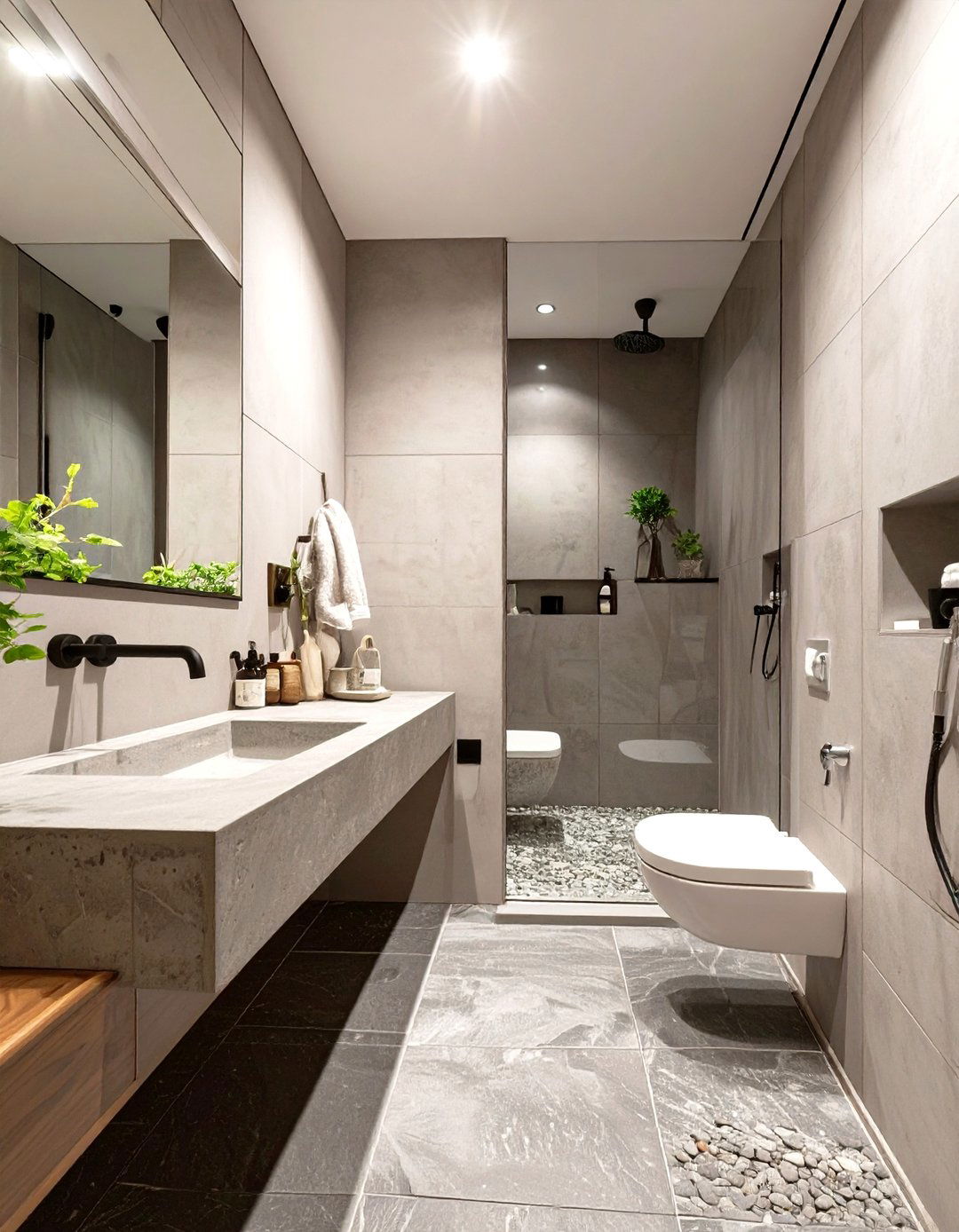 The Monochromatic Japanese Bathroom - 30 japan bathroom design ideas