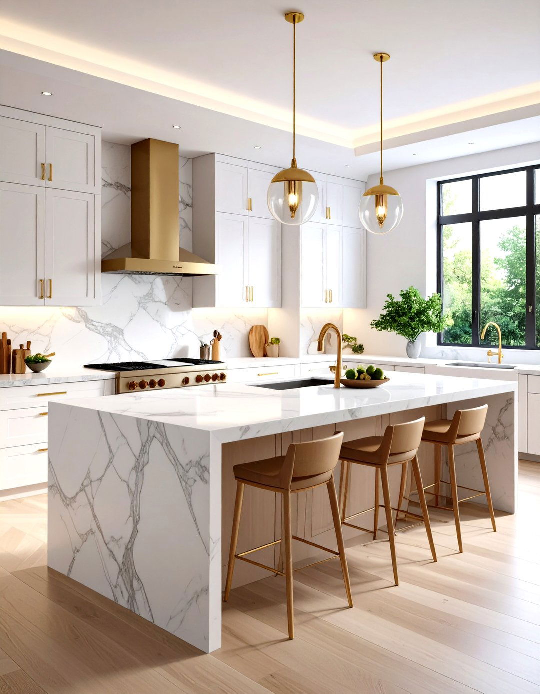 The Monochromatic Material Kitchen - 30 kitchen cabinet ideas 2025