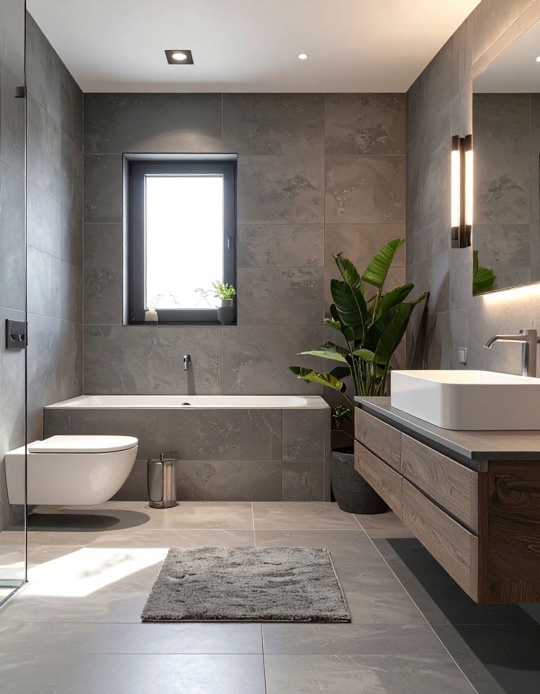 The Monochromatic Modern Bathroom - 30 bathroom remodeling ideas