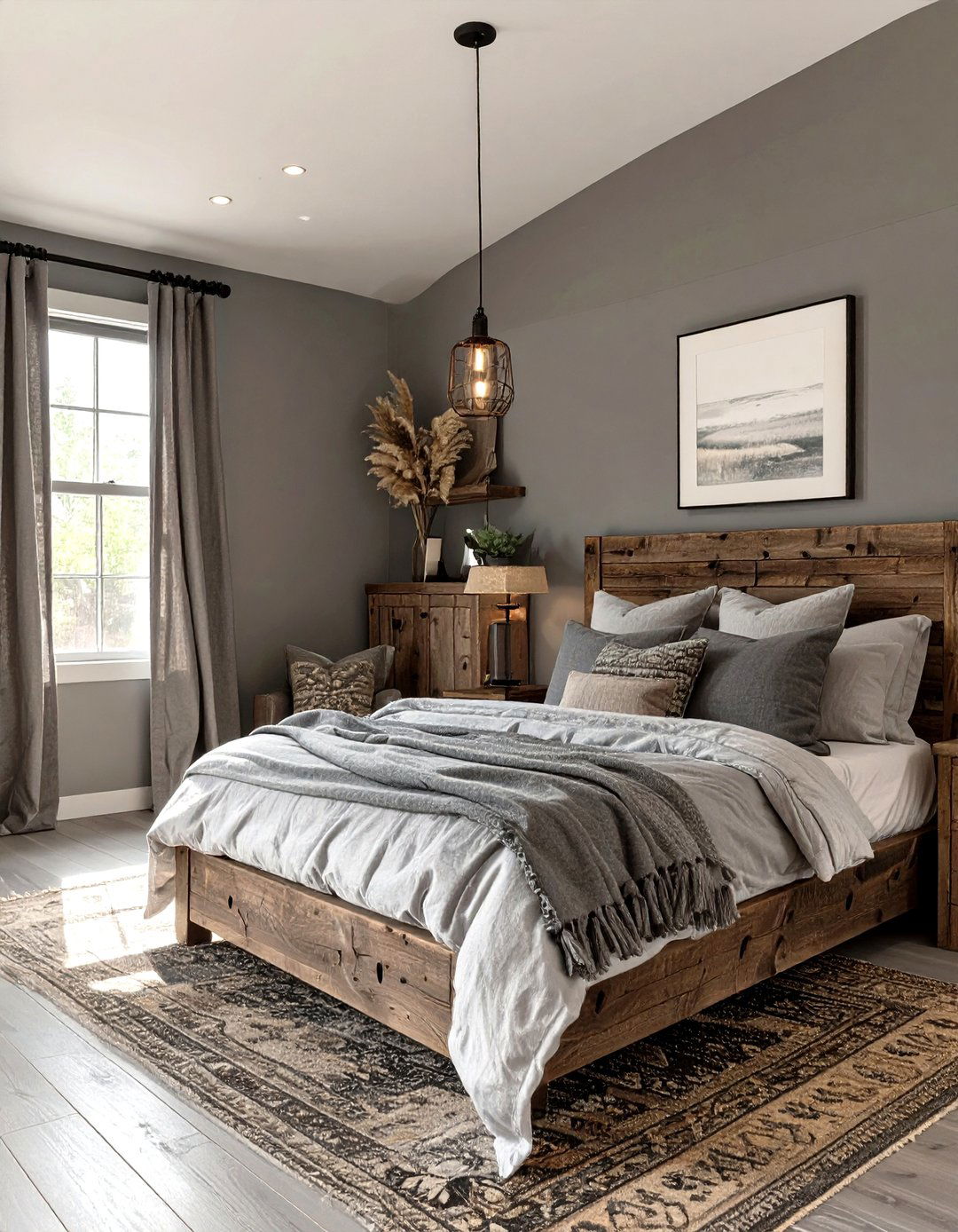 The Monochromatic Rustic Bedroom - 30 modern rustic interior design ideas