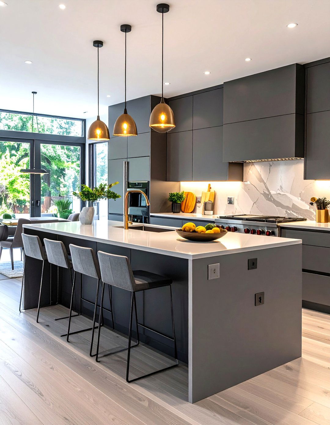 The Monochromatic Scheme Kitchen Island - 30 kitchen island decor ideas