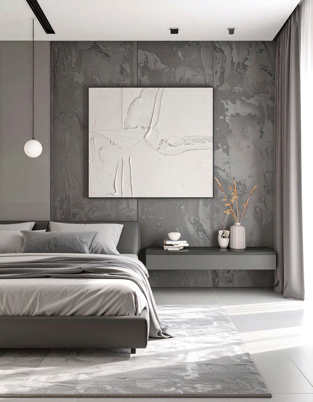 The Monochromatic Textural Wall - 30 home wall decor ideas