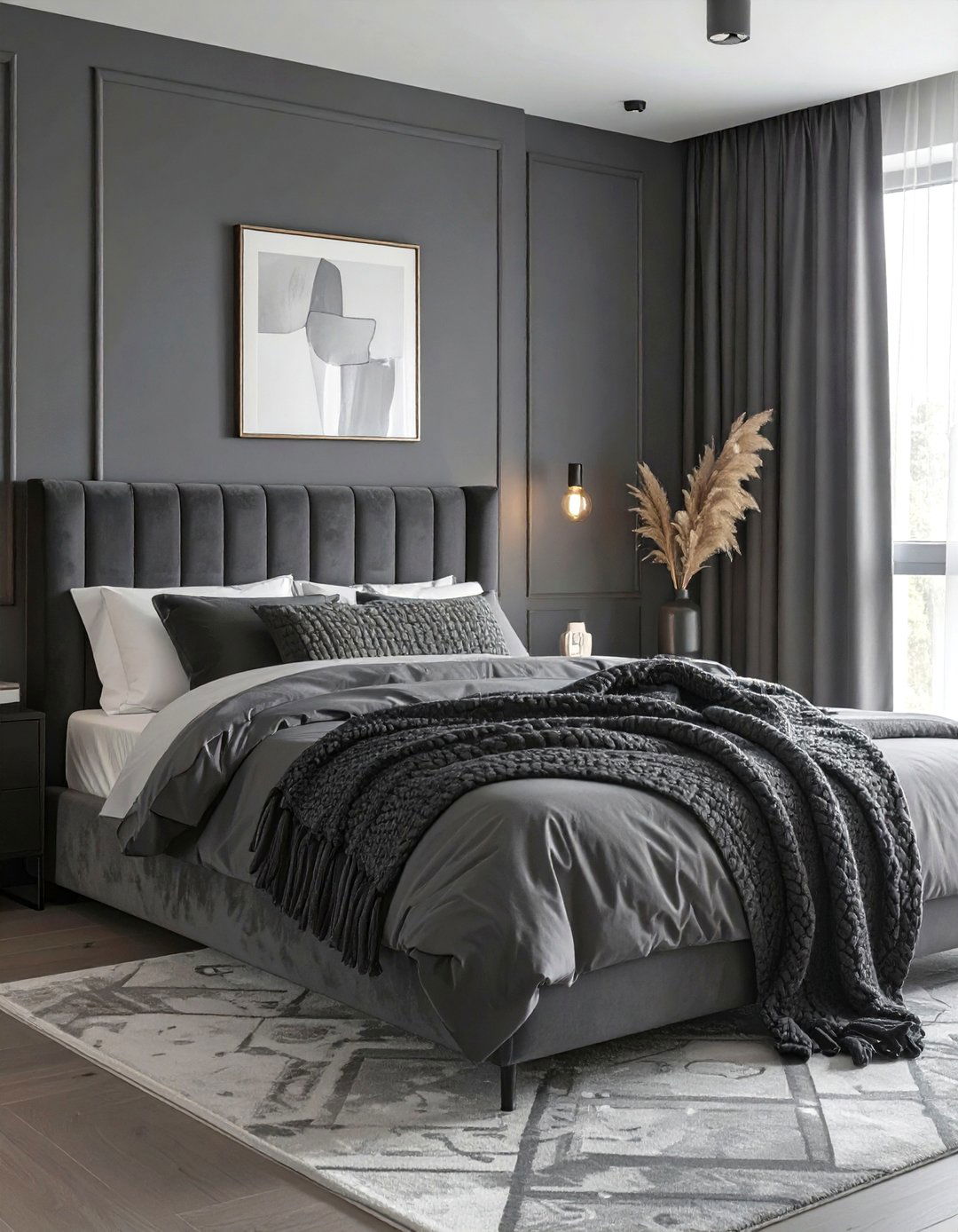 The Monochromatic Texture Bedroom - 30 cozy modern small bedroom ideas