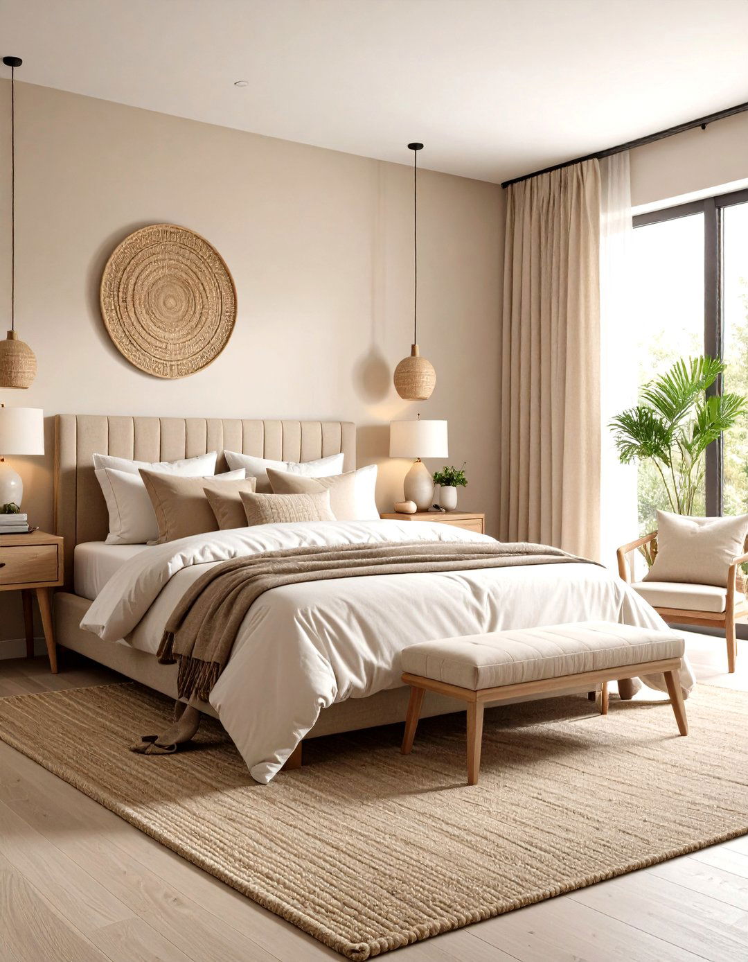 The Monochrome Earth Bedroom - 30 earthy bedroom ideas