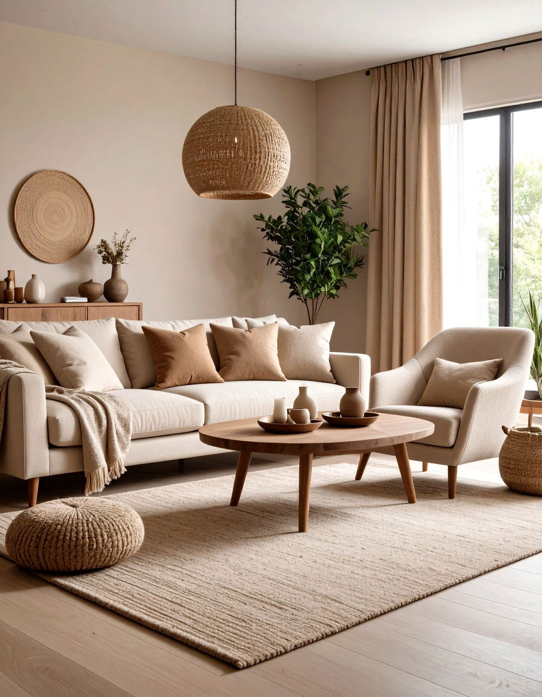 The Monochrome Earthy Living Room - 30 earthy living room ideas