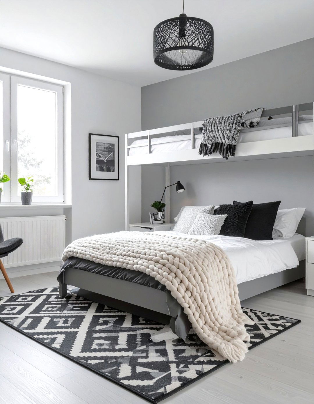 The Monochrome Modern Dorm Room - 30 boy dorm room ideas