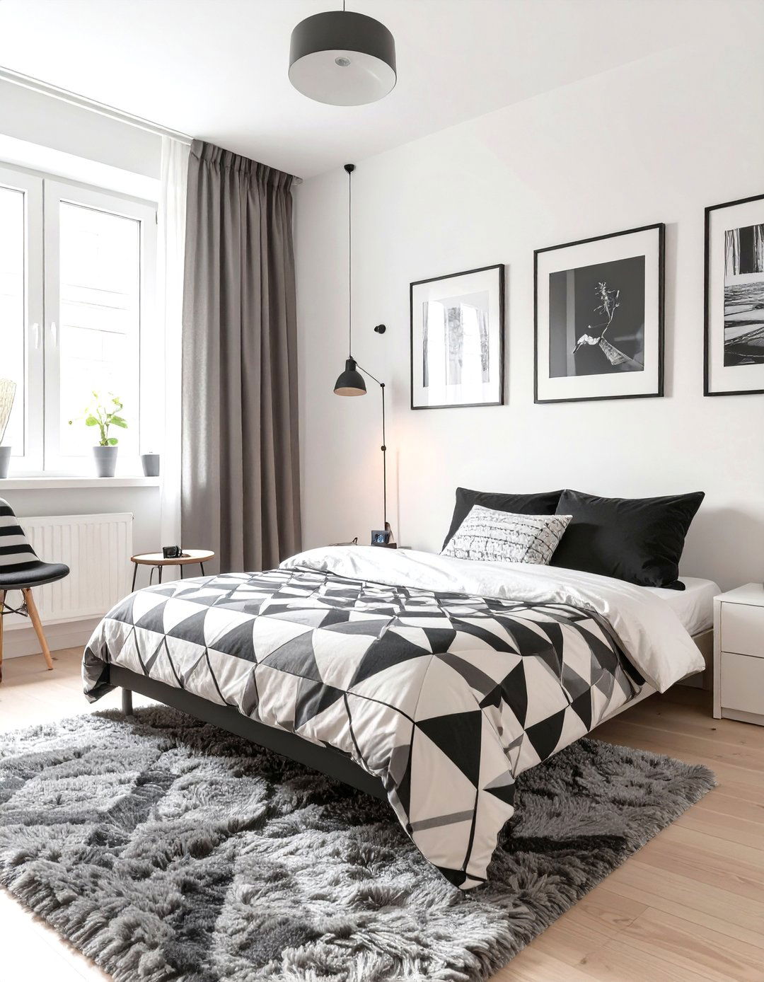 The Monochrome Modernist Room - 30 guys dorm room ideas